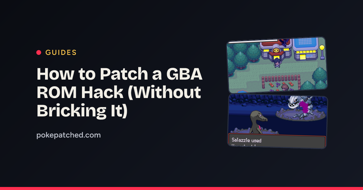 How to Patch a GBA ROM Hack (Without Bricking It)
